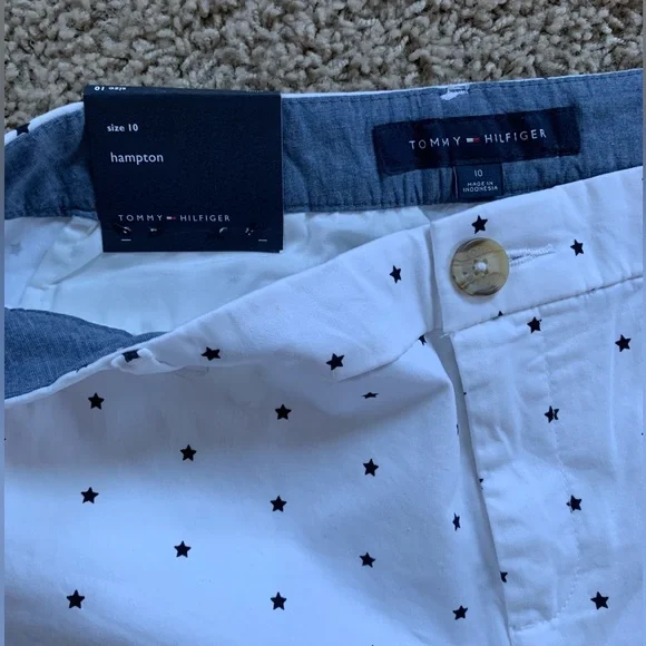 Tommy Hilfiger brand new white with black stars pants size 10 - Picture 4 of 5